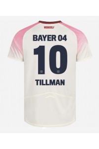 Bayer Leverkusen Malik Tillman #10 Jalkapallovaatteet Vieraspaita 2025-26 Lyhythihainen
